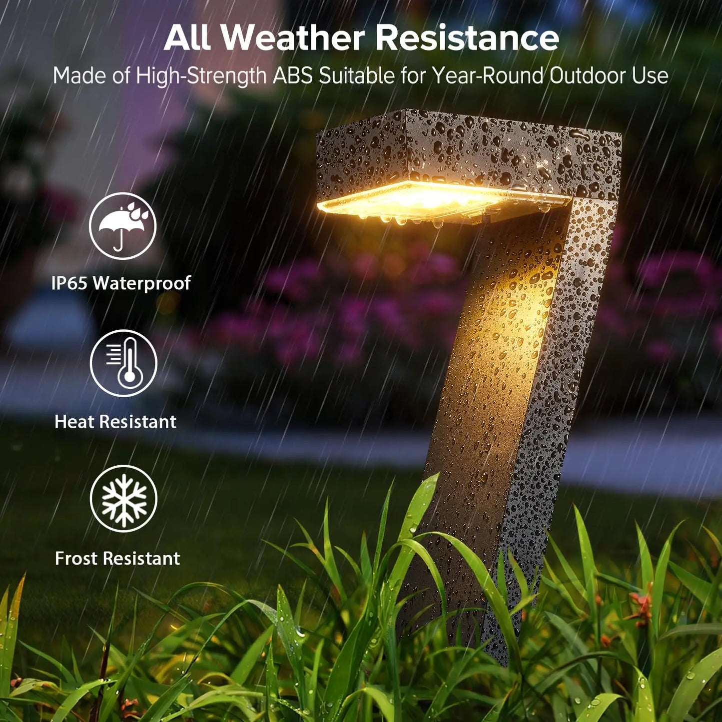 LED Solar Path Lights IP65 Waterproof For Garden Yard