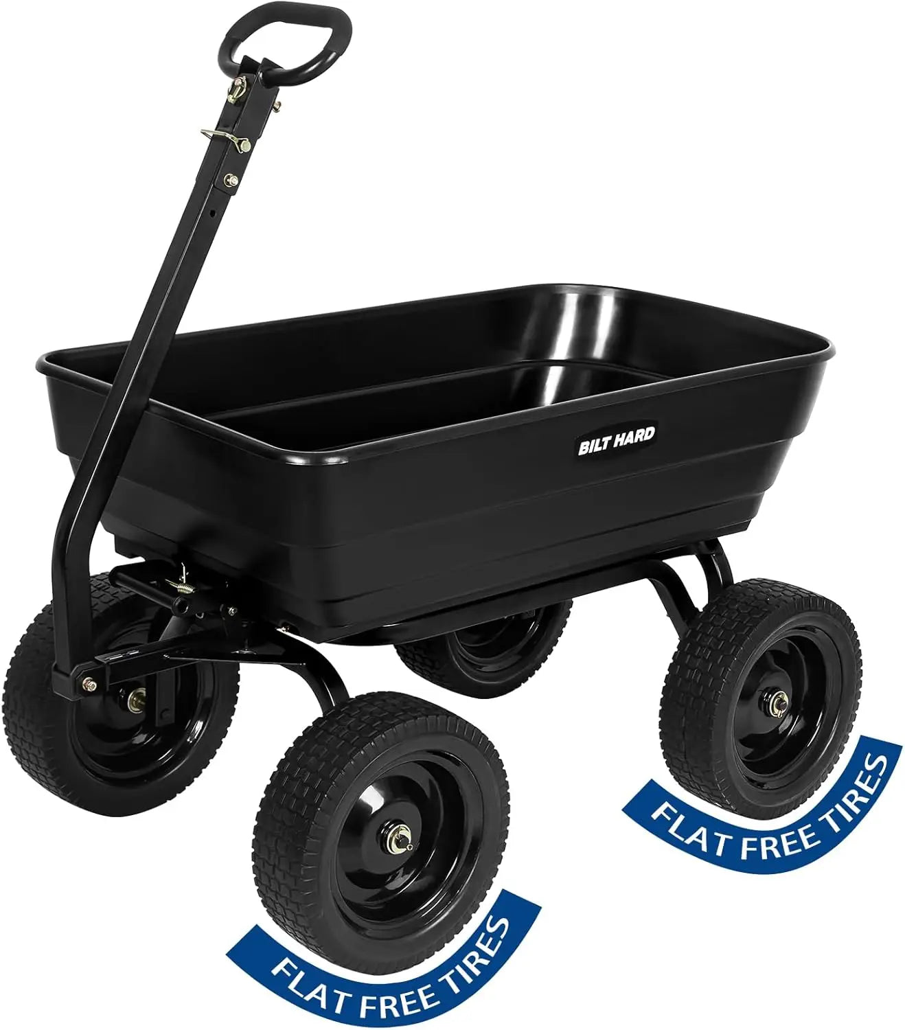 BILT HARD Yard Dump Cart With Rotating Handle