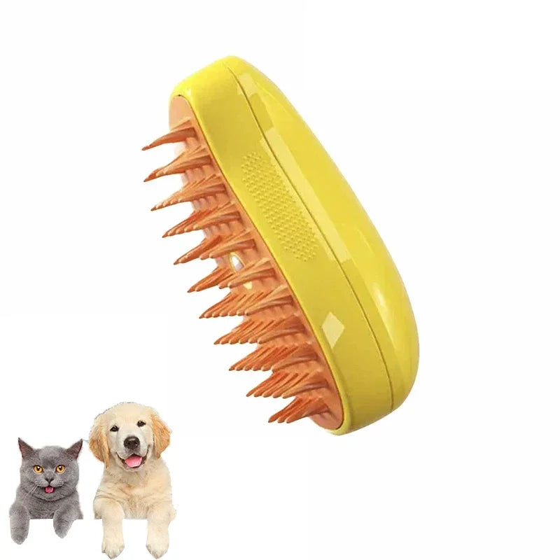 Cat And Dog Steam Brush Grooming Tool With Massage Comb
