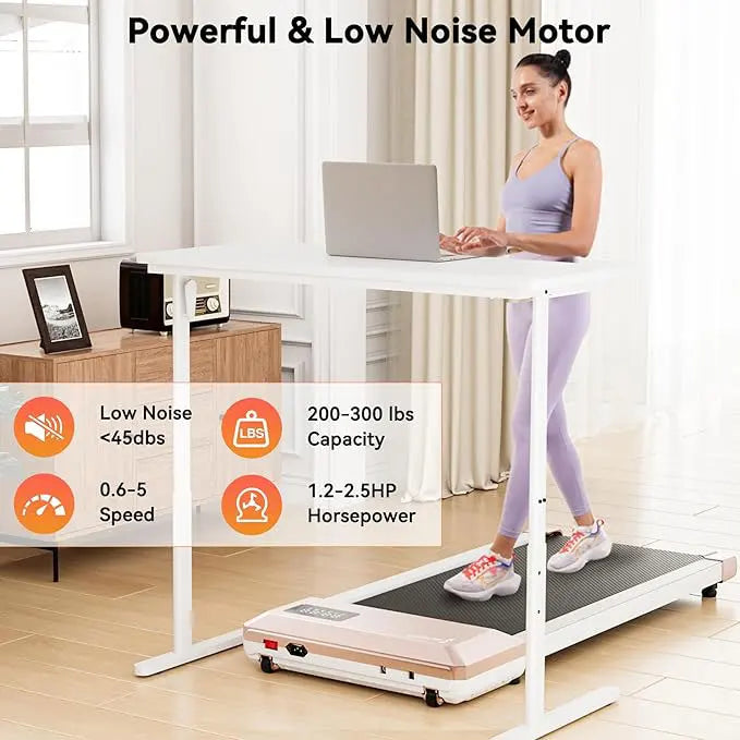 Superun 2-In-1 Walking Treadmill for Home and Office