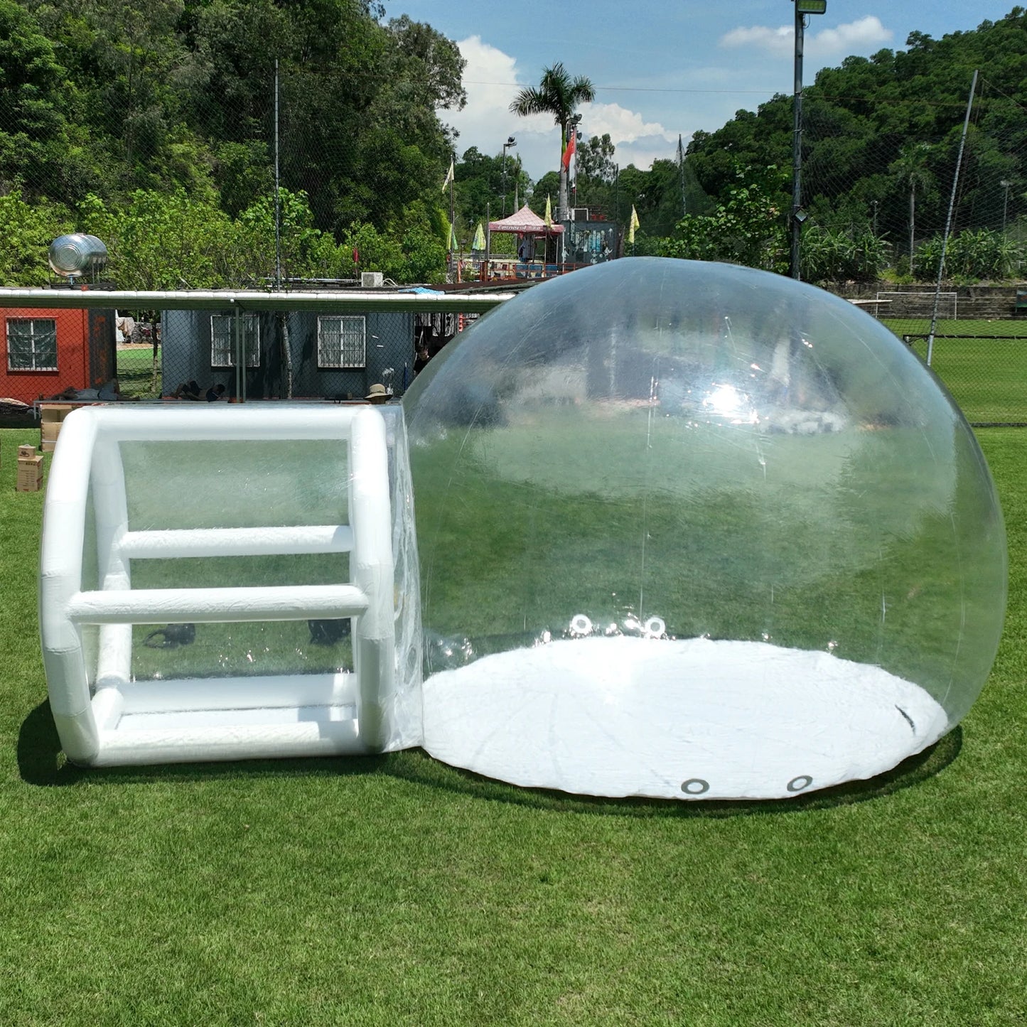 RTS Inflatable Bubble Castle For Outdoor Kids With 750W Blower