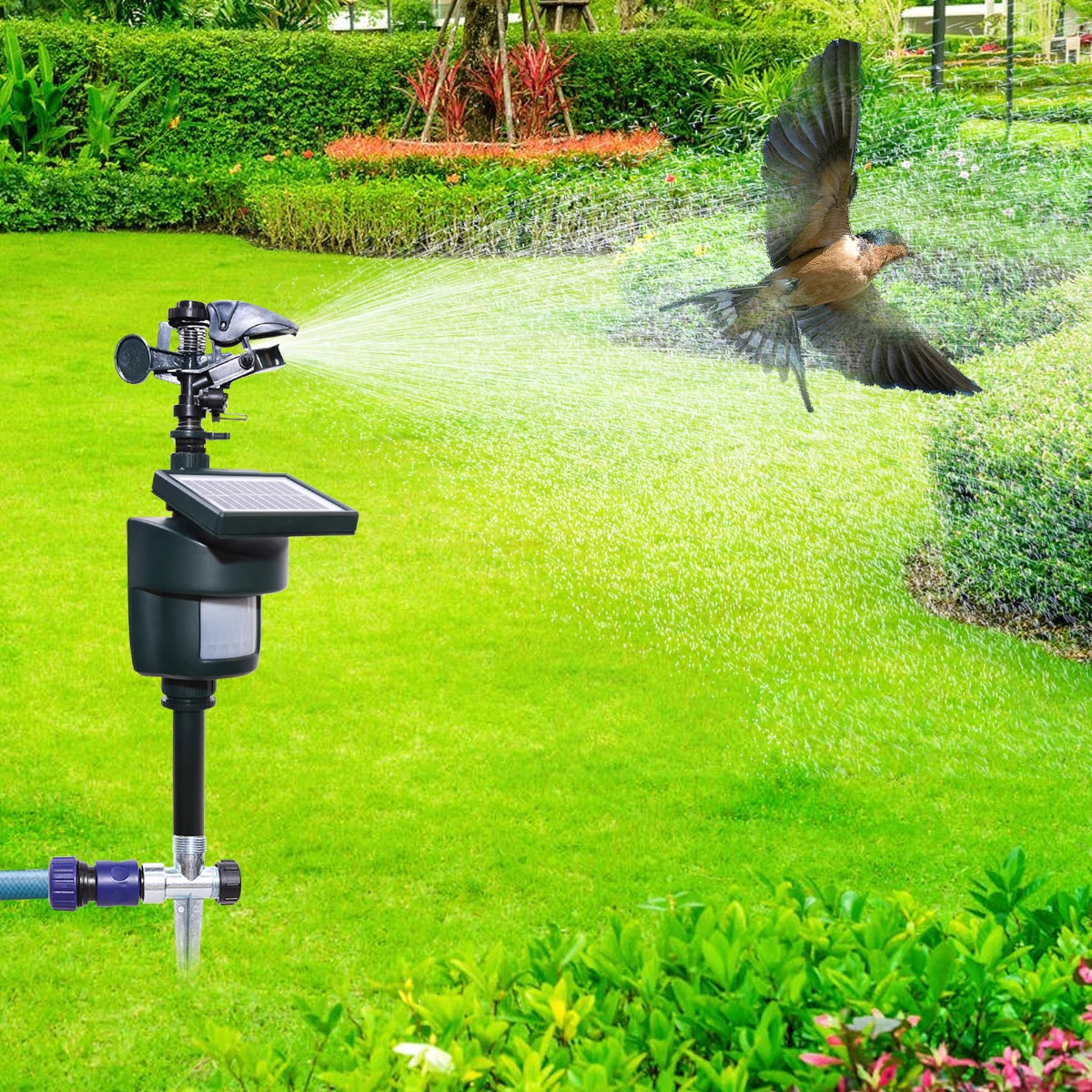 Yardeen Motion Activated Solar Sprinkler Deterrent For Birds And Cats