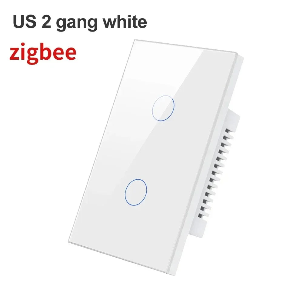 Melery Zigbee Smart Light Switch With Glass Panel For Wall