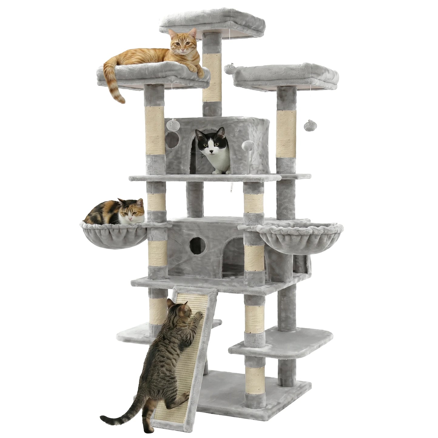 Cat Tree Tower Indoor Activity Center With Condos And Perches