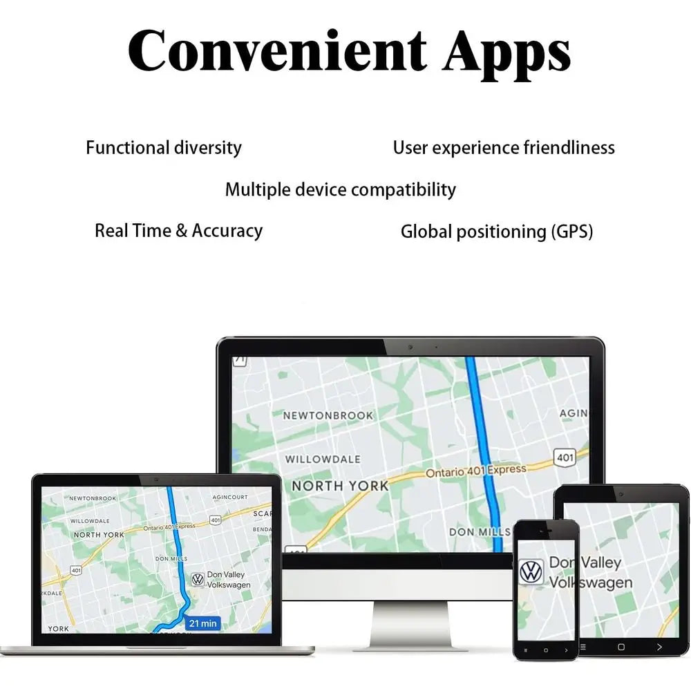 GPS Tracker For Vehicles And People No SIM Card Required