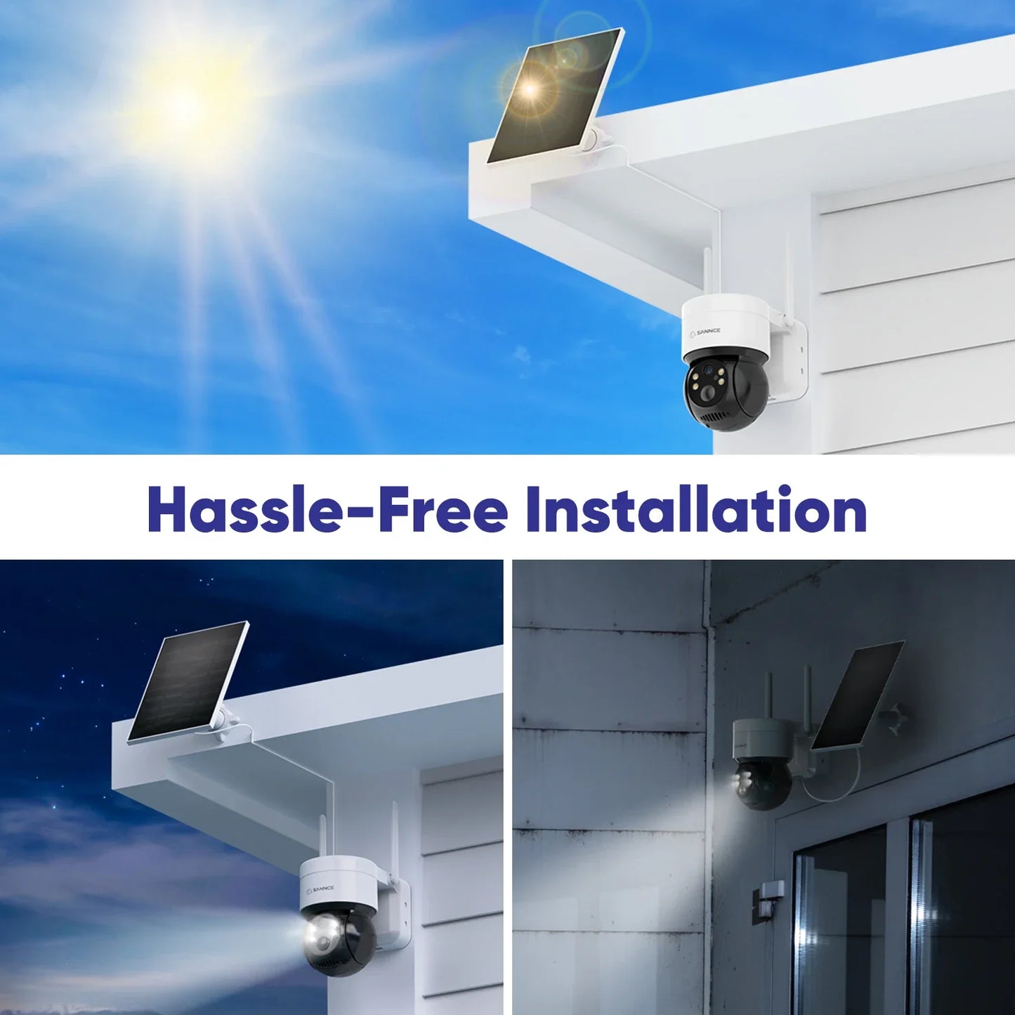 SANNCE 4MP Solar Powered Camera With Two-Way Audio and WiFi