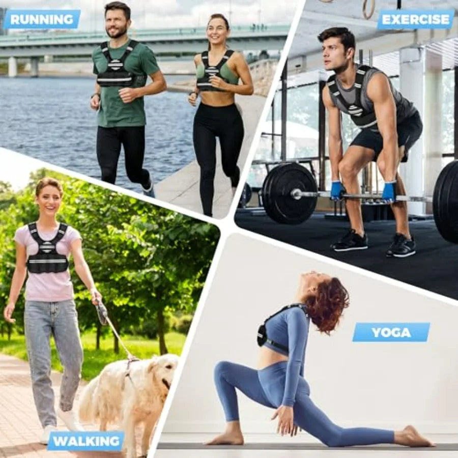 LISM Adjustable Weighted Vest for Running and Training
