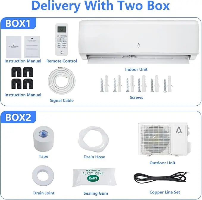 HiMISSCooling Mini Split Inverter Ductless AC With WiFi Control