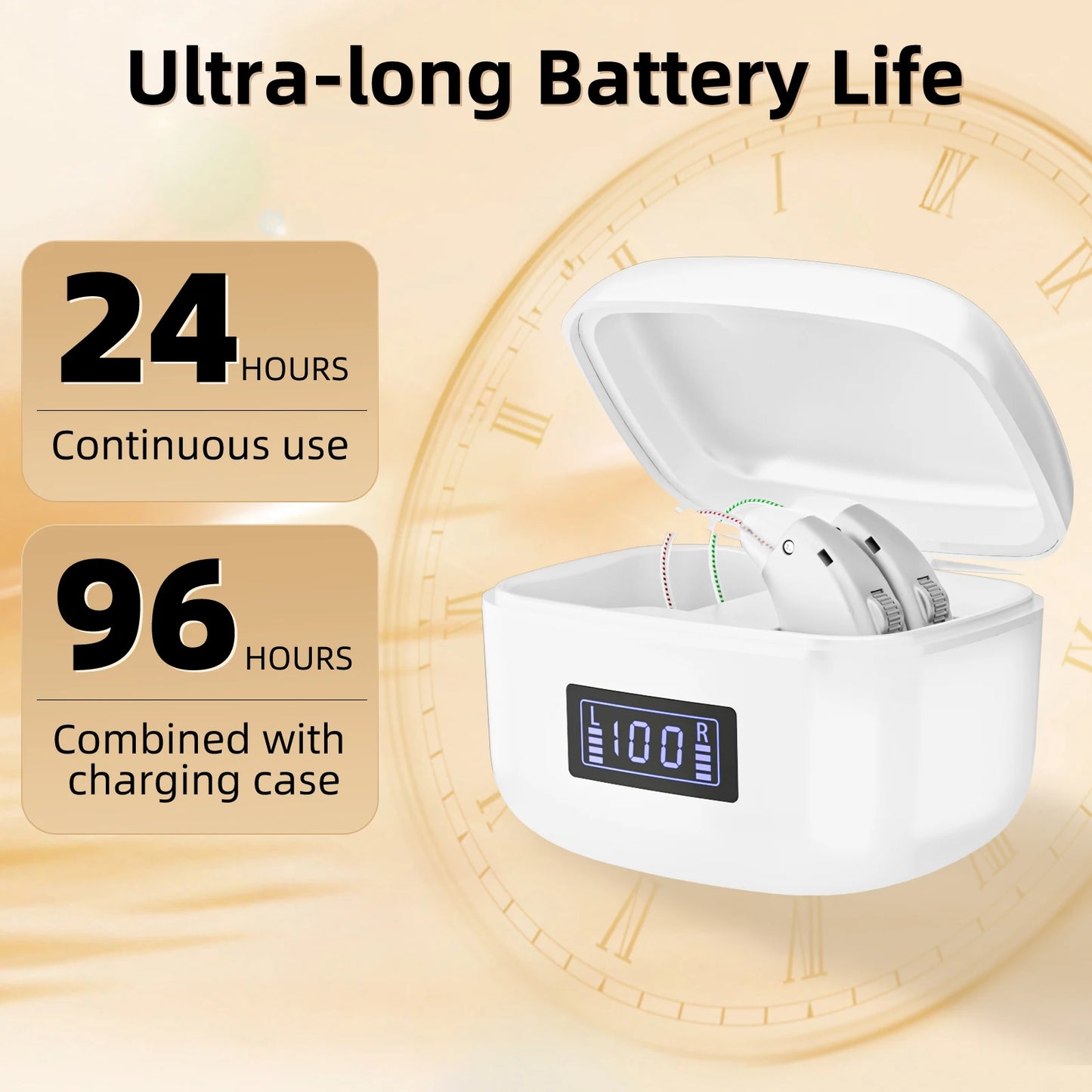 K&FCOPTEE Rechargeable Behind-The-Ear Hearing Aid ZF-M802