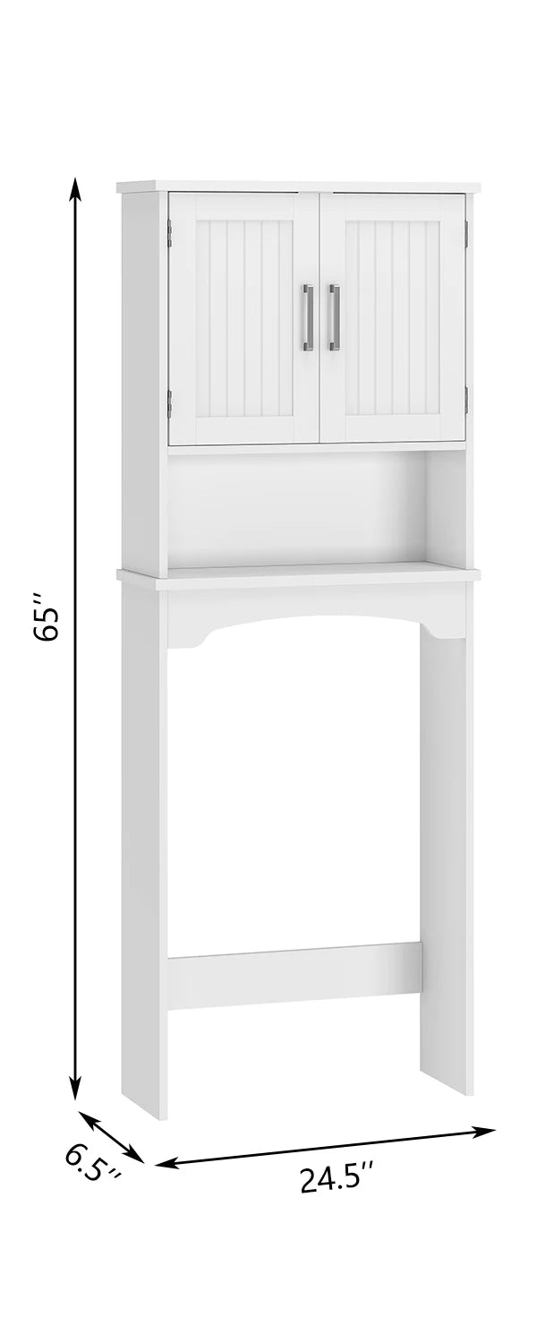 HiMISS Over The Toilet Storage Cabinet Double Doors