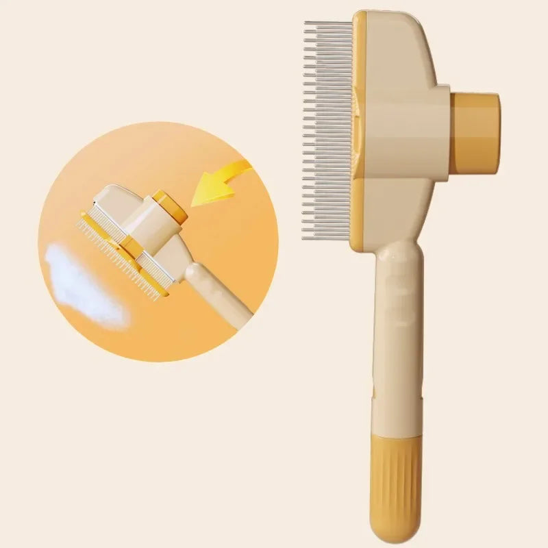 Self Cleaning Dog Comb Pet Hair Remover Grooming Brush