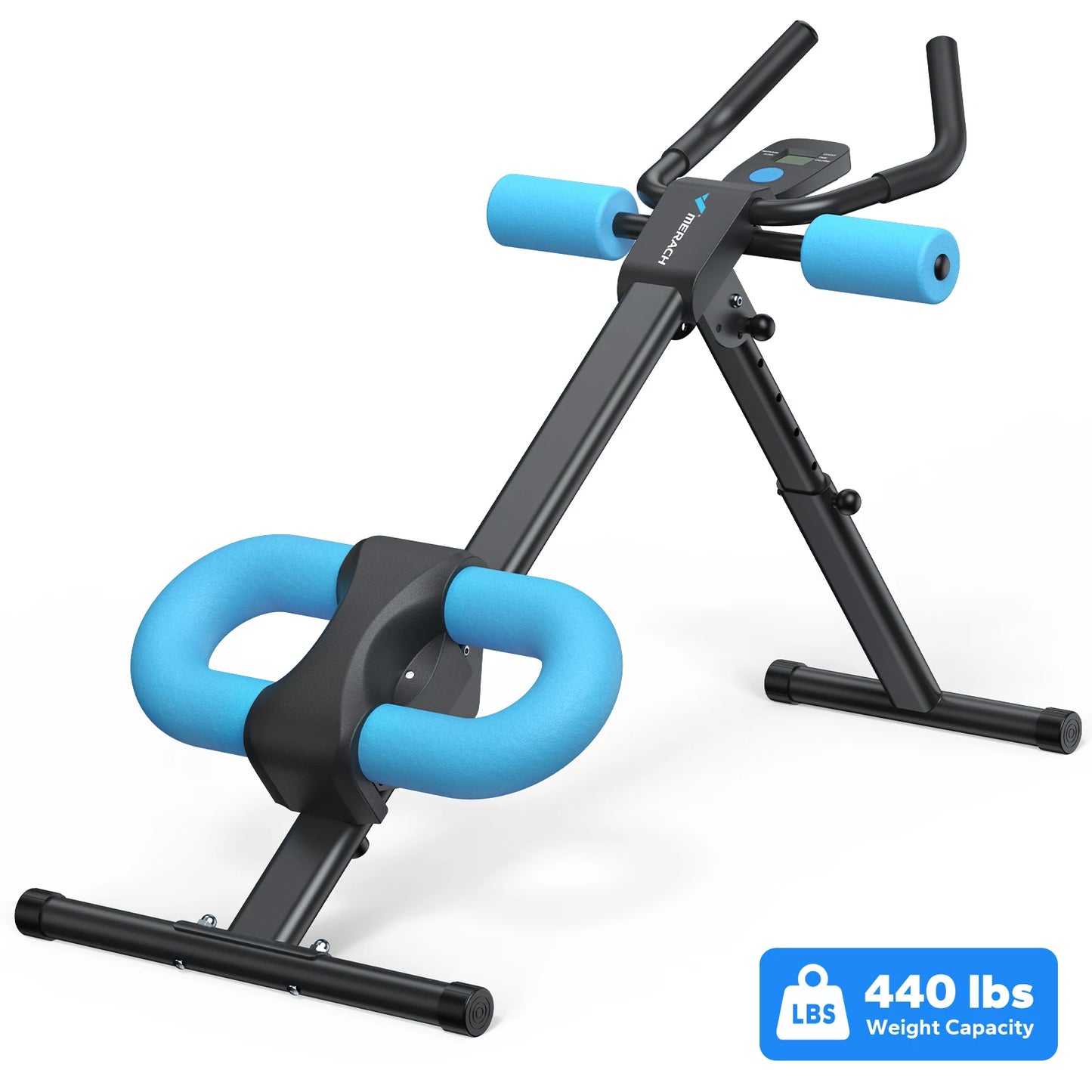 MERACH Ab Machine Adjustable Trainer Foldable Knee Protection