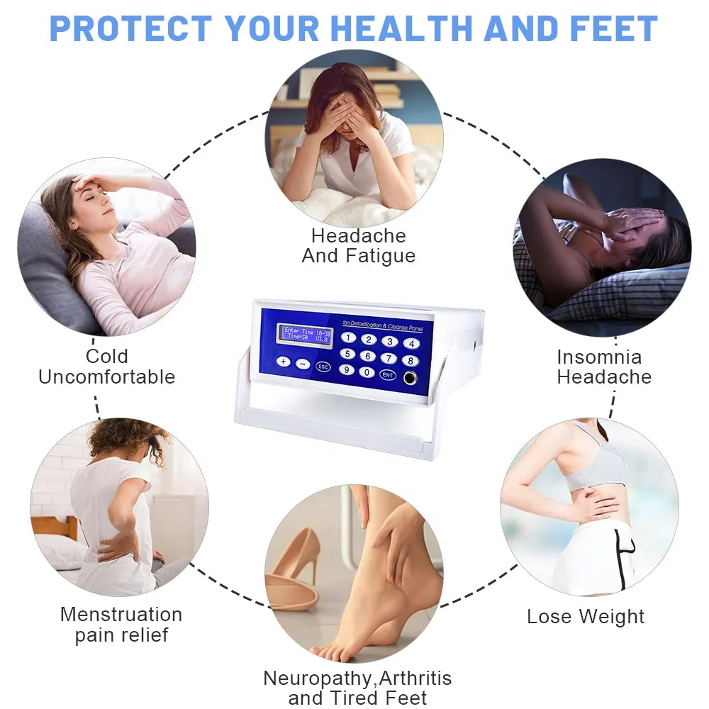 VNIOLIFE Ionic Foot Bath Detox Machine LED Display Home Spa