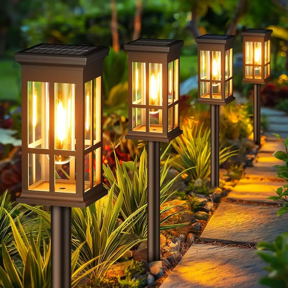 Solar Pathway Light Outdoor LED IP65 Waterproof Landscape Garden Walkway
