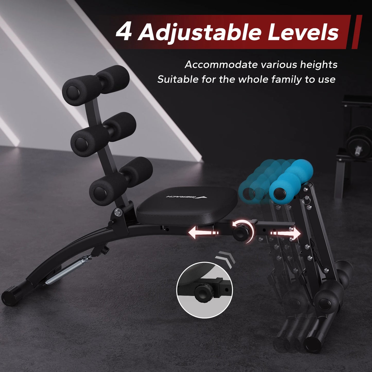 MERACH Ab Machine Multi Functional Ab Trainer For Home Gym