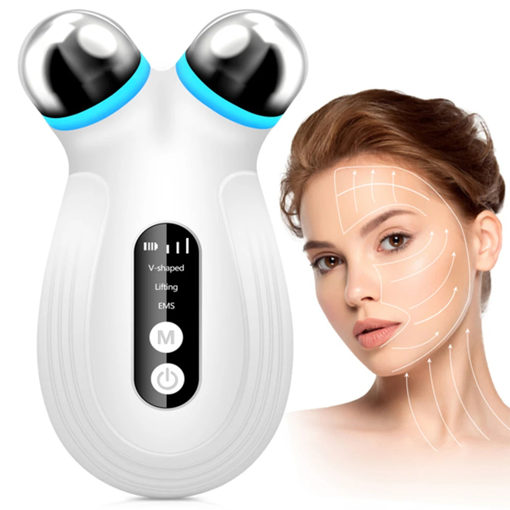 Microcurrent Facial Device For Skin Tightening And Absorption