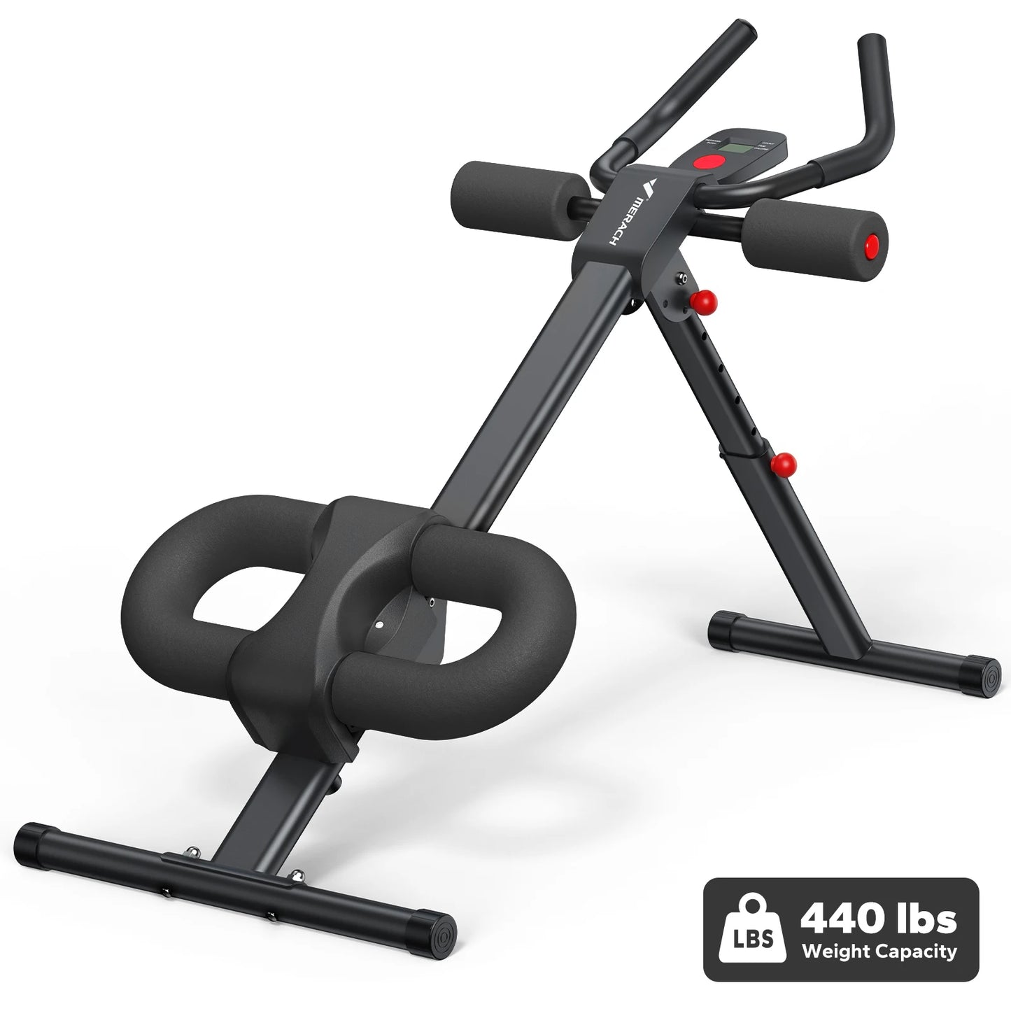 MERACH Ab Machine Adjustable Trainer Foldable Knee Protection