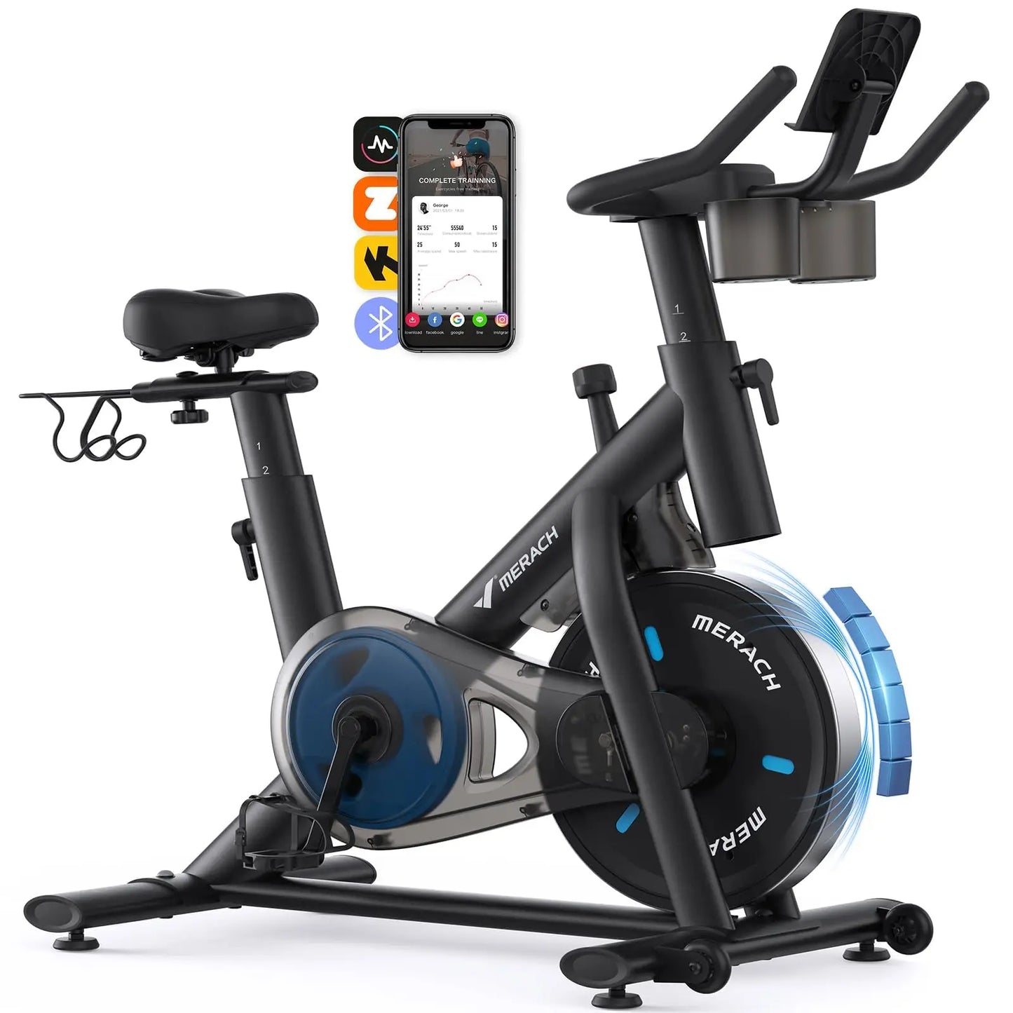 MERACH Exercise Bike With Magnetic Resistance And Exclusive App