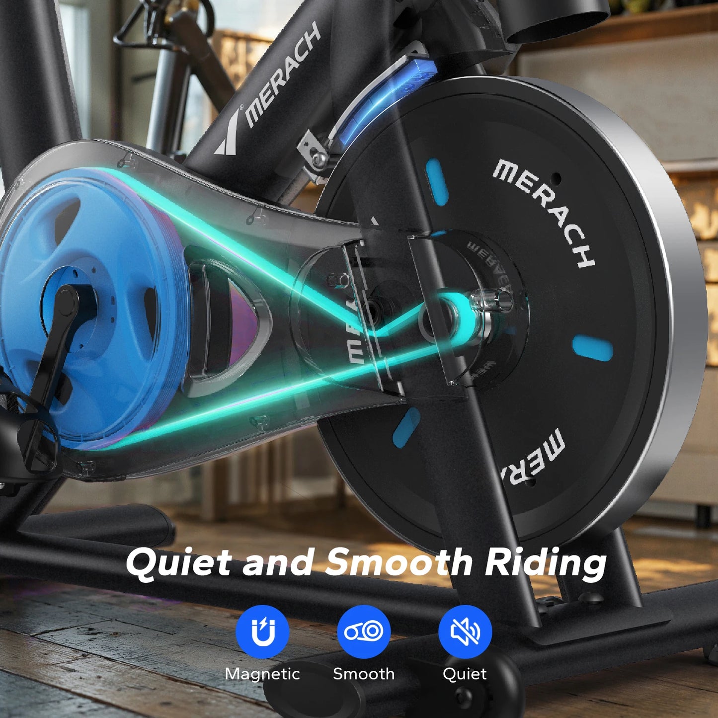 MERACH Exercise Bike With Magnetic Resistance And Exclusive App
