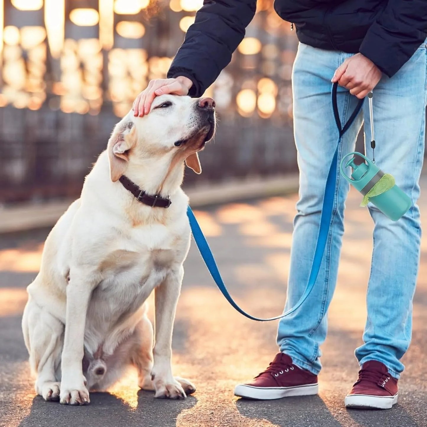 No-Touch Dog Pooper Scooper With Waste Bag Holder