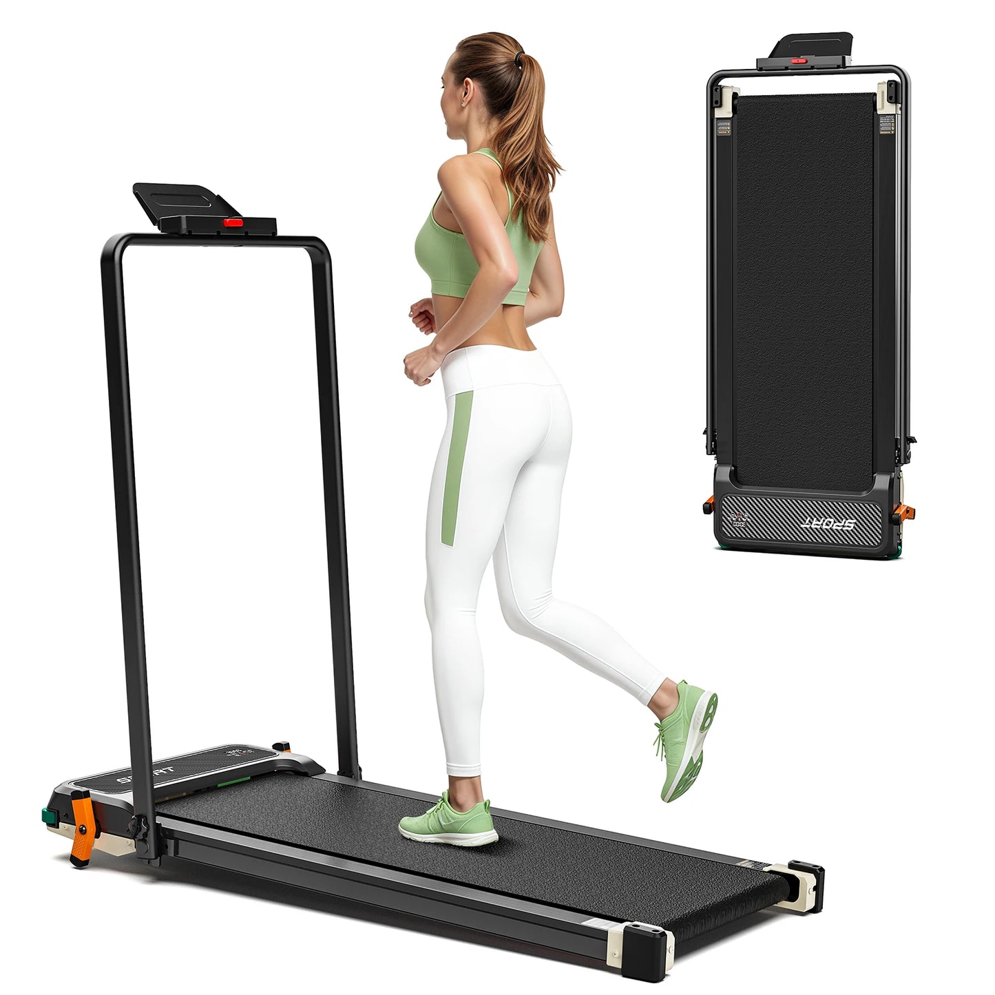AKLUER Walking Pad Treadmill For Home 2.5HP LCD Display