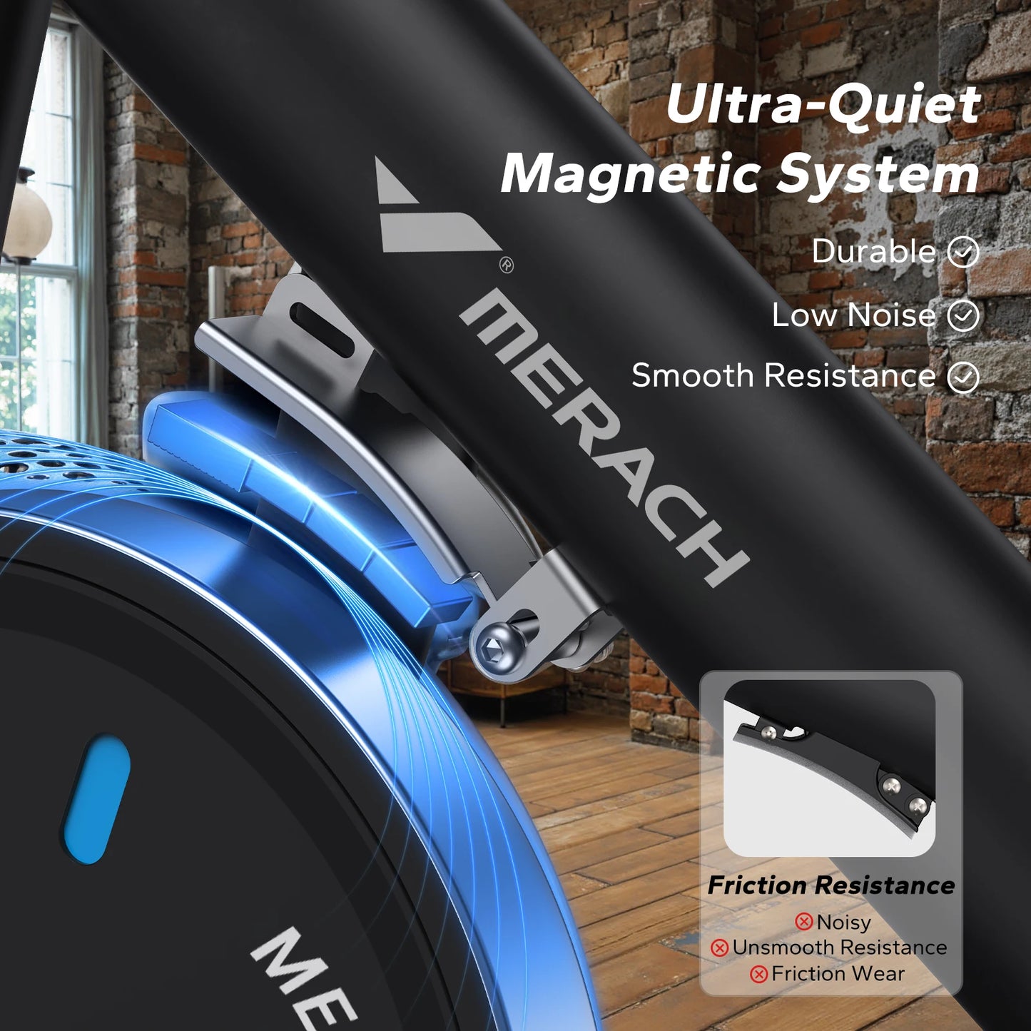 MERACH Exercise Bike With Magnetic Resistance And Exclusive App
