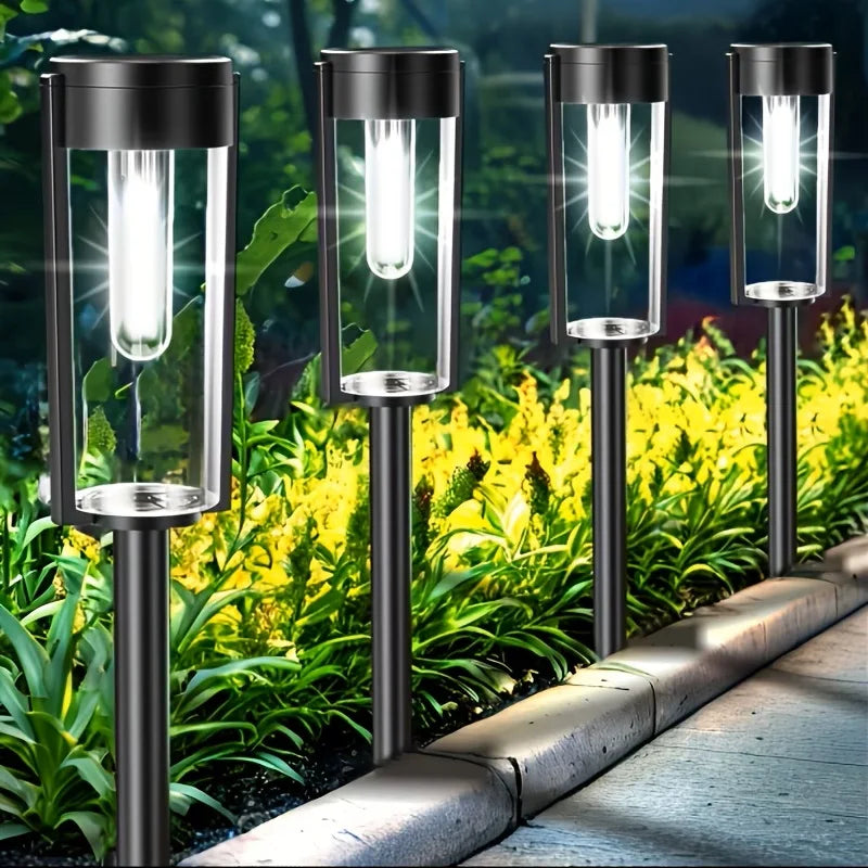Solar Pathway Lights Outdoor IP65 Waterproof LED Landscape For Driveway