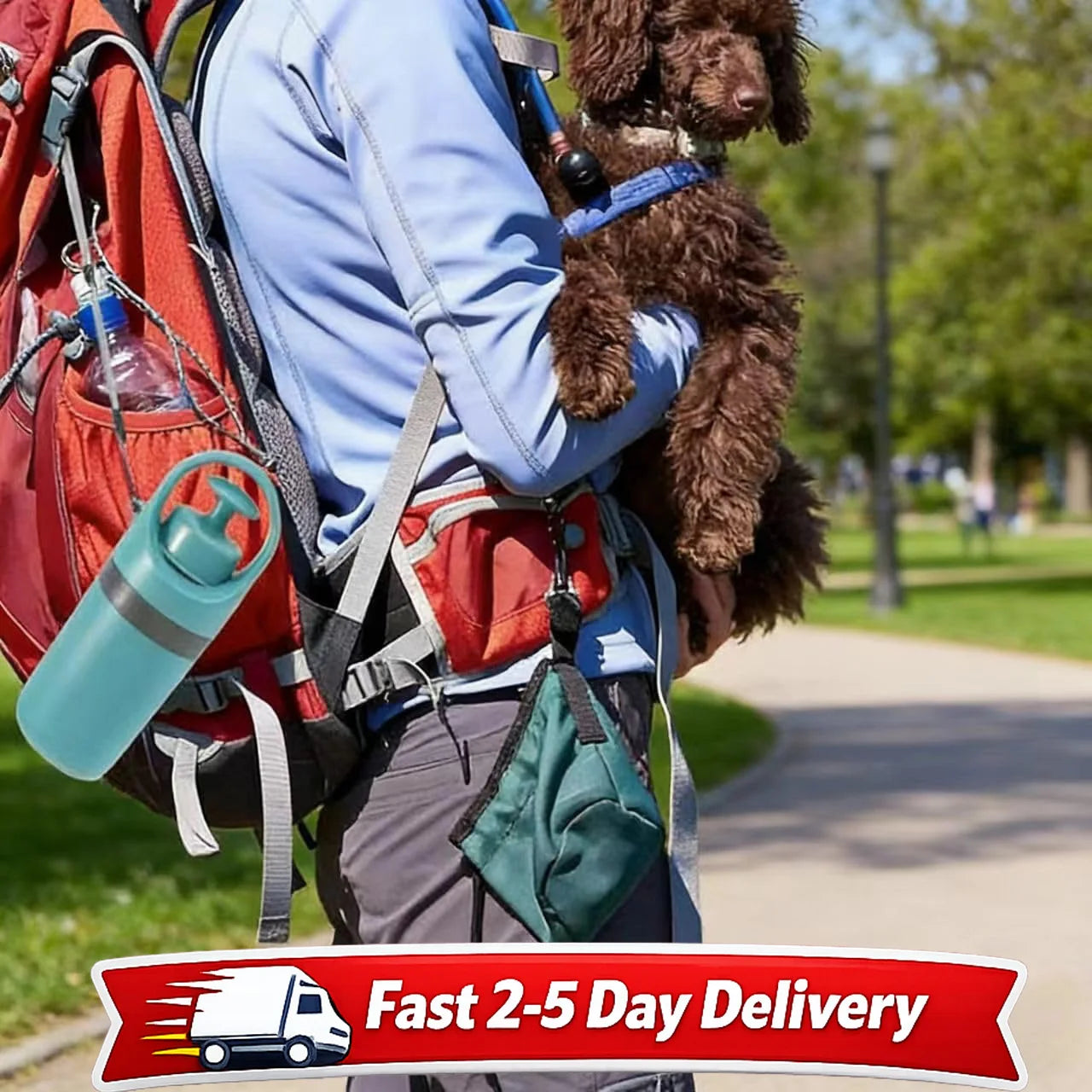 No-Touch Dog Pooper Scooper With Waste Bag Holder