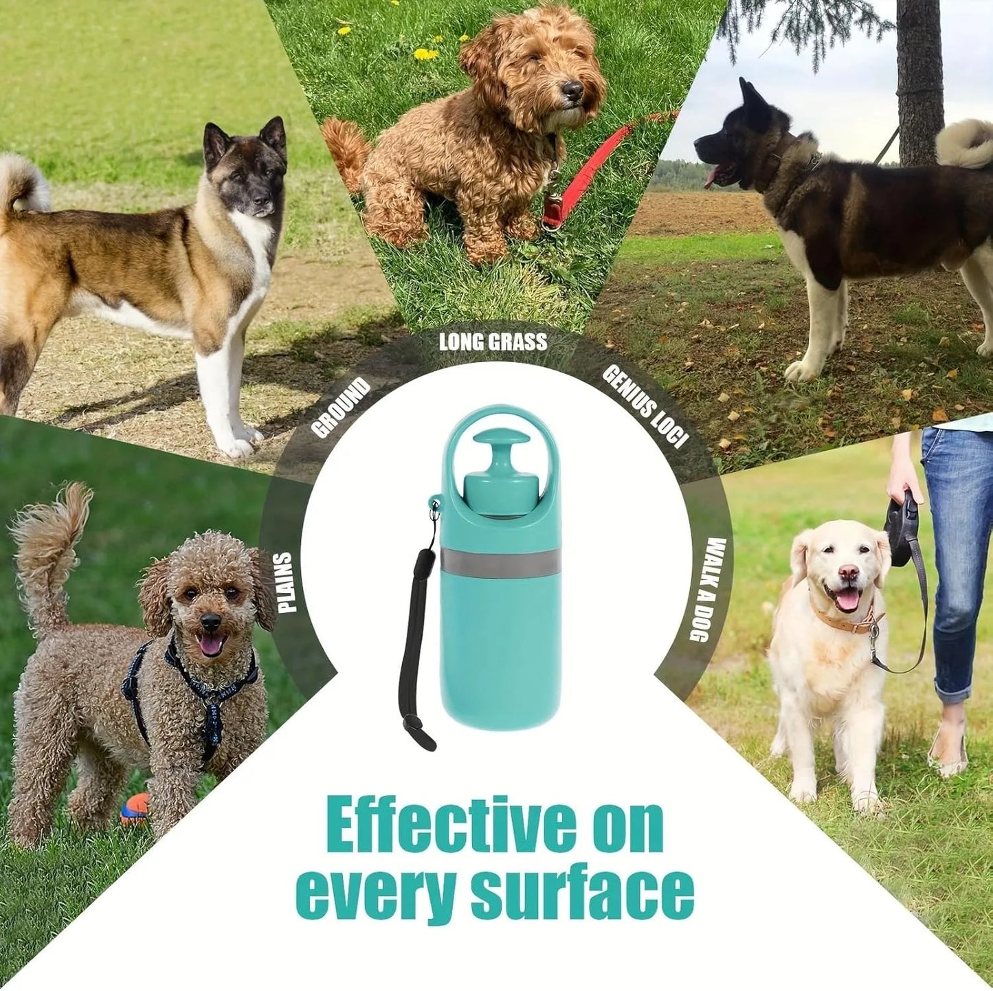 No-Touch Dog Pooper Scooper With Waste Bag Holder