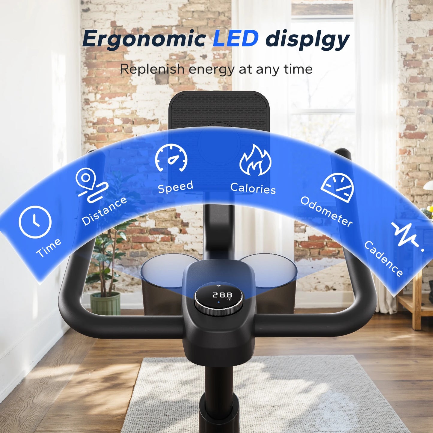 MERACH Exercise Bike With Magnetic Resistance And Exclusive App