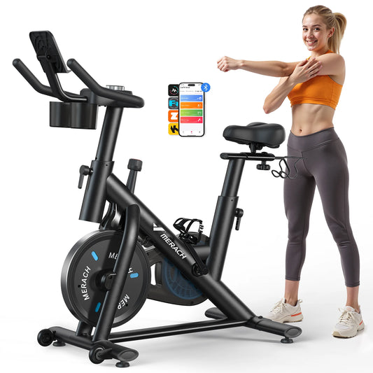 MERACH Exercise Bike With Magnetic Resistance And Exclusive App