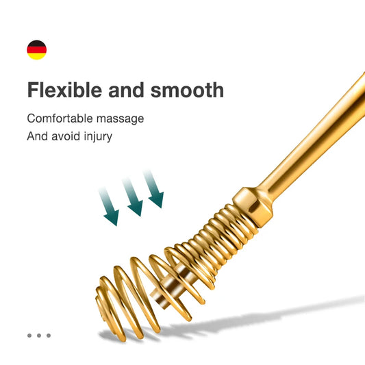 MR.GREEN Ear Wax Removal 360 Degree Spiral Massage Ear Cleaner Stainless Steel