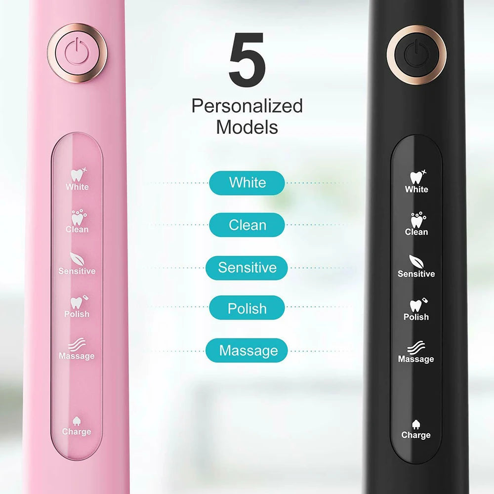 Fairywill FW-D7 Electric Sonic Toothbrush USB Rechargeable