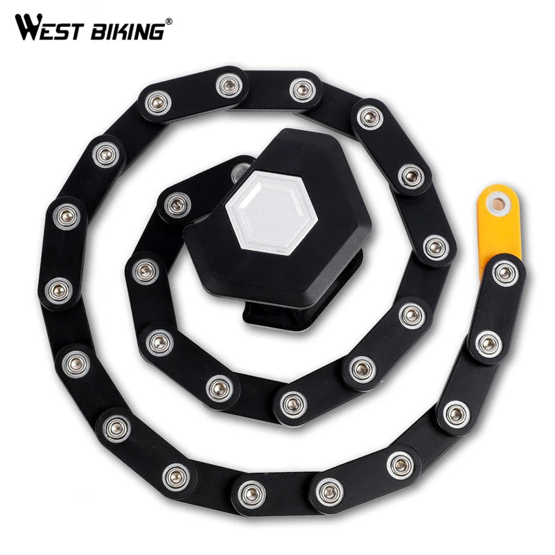 West Biking Foldable Bicycle Lock High Security Anti Theft