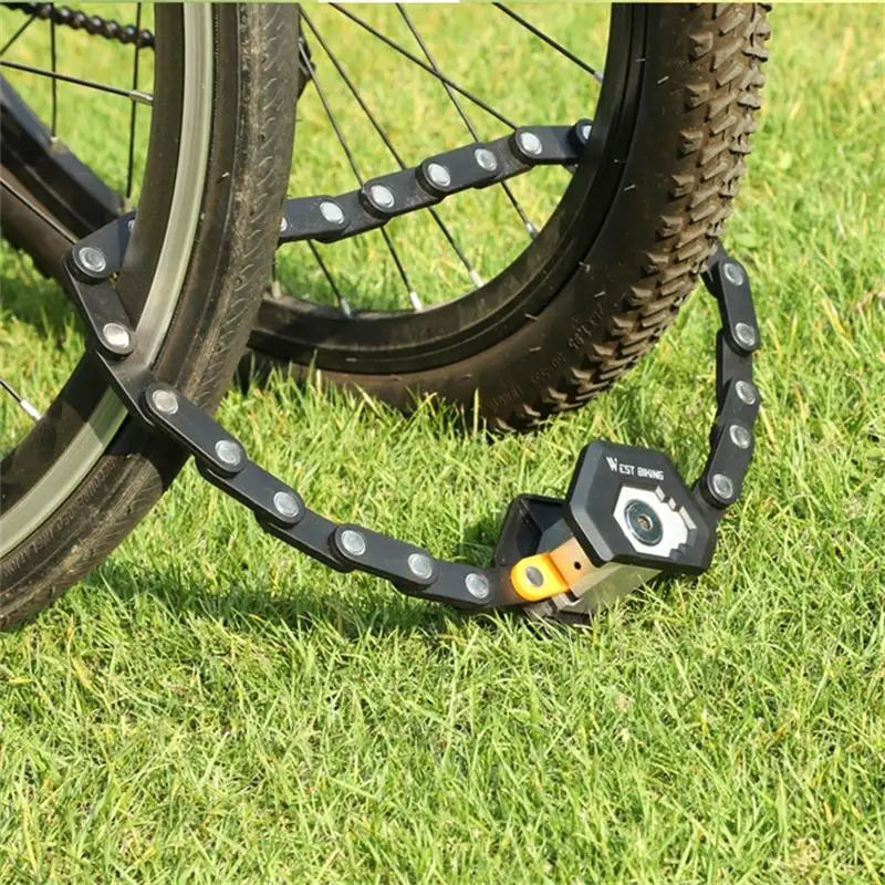 West Biking Foldable Bicycle Lock High Security Anti Theft