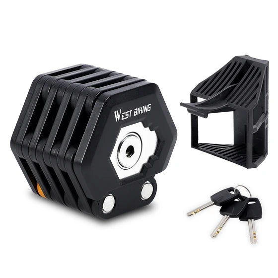 West Biking Foldable Bicycle Lock High Security Anti Theft