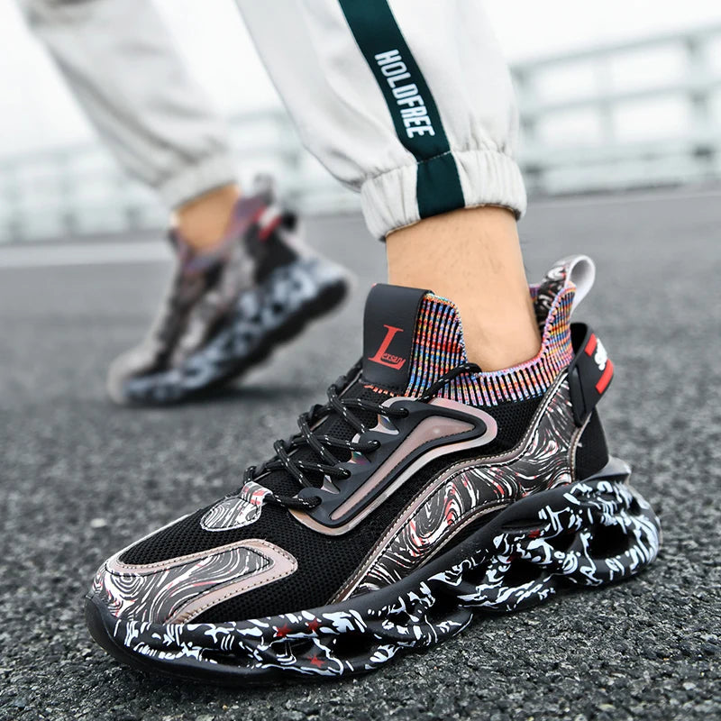 Men's Breathable Casual Sneakers Lightweight Running Shoes
