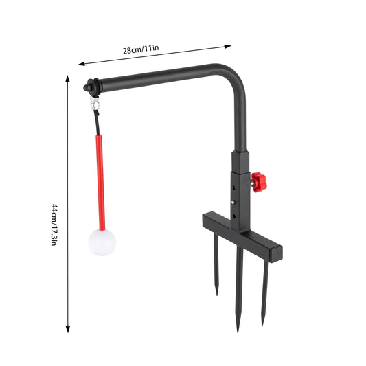 Golf Swing Trainer With Golf Ball And 3 Support Rods