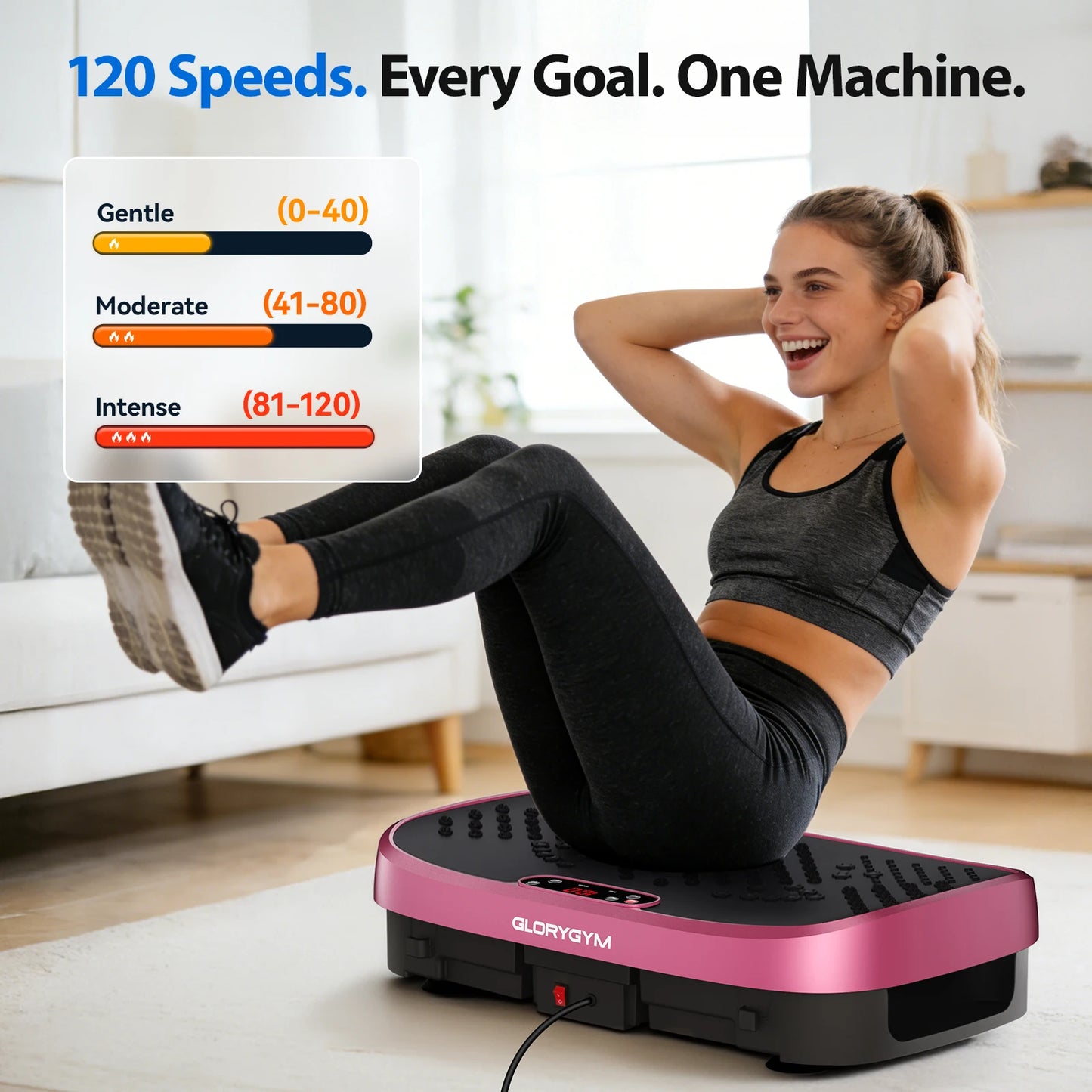 Magnetic Vibration Plate Exercise Machine for Home Gym