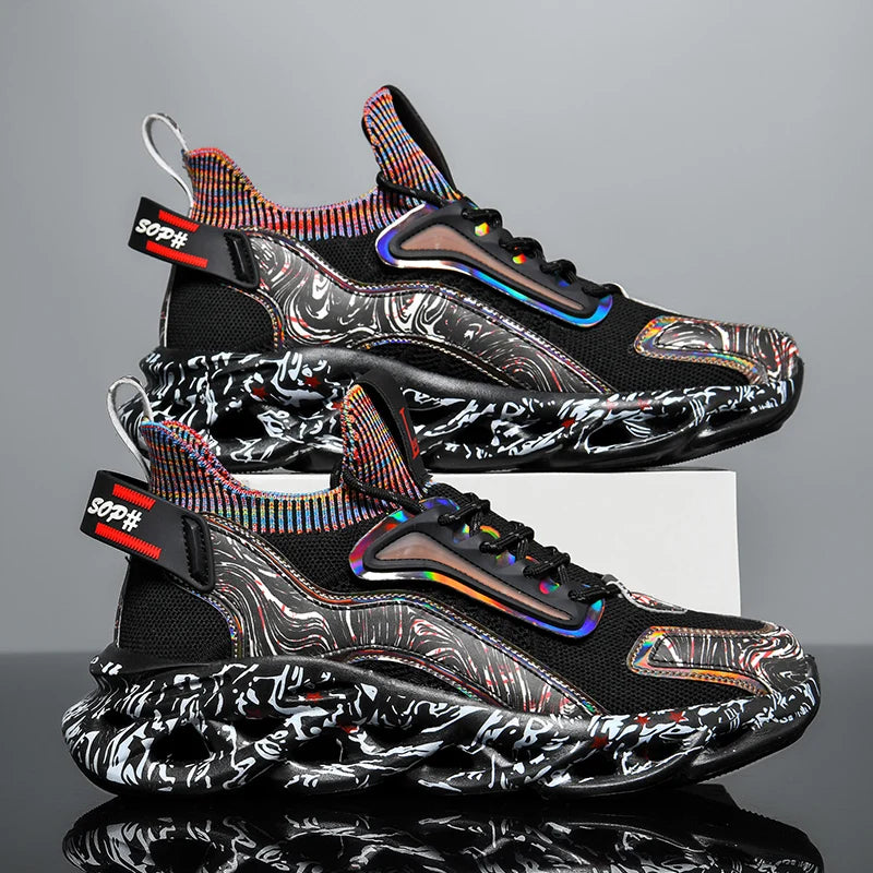 Men's Breathable Casual Sneakers Lightweight Running Shoes