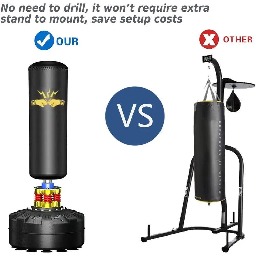 Freestanding Suction Cup Punching Bag For Boxing And MMA Training