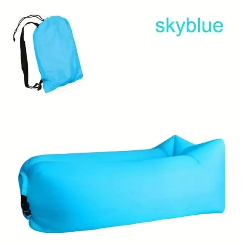 Inflatable Lounger Air Sofa Extra Thick Foldable Outdoor Couch