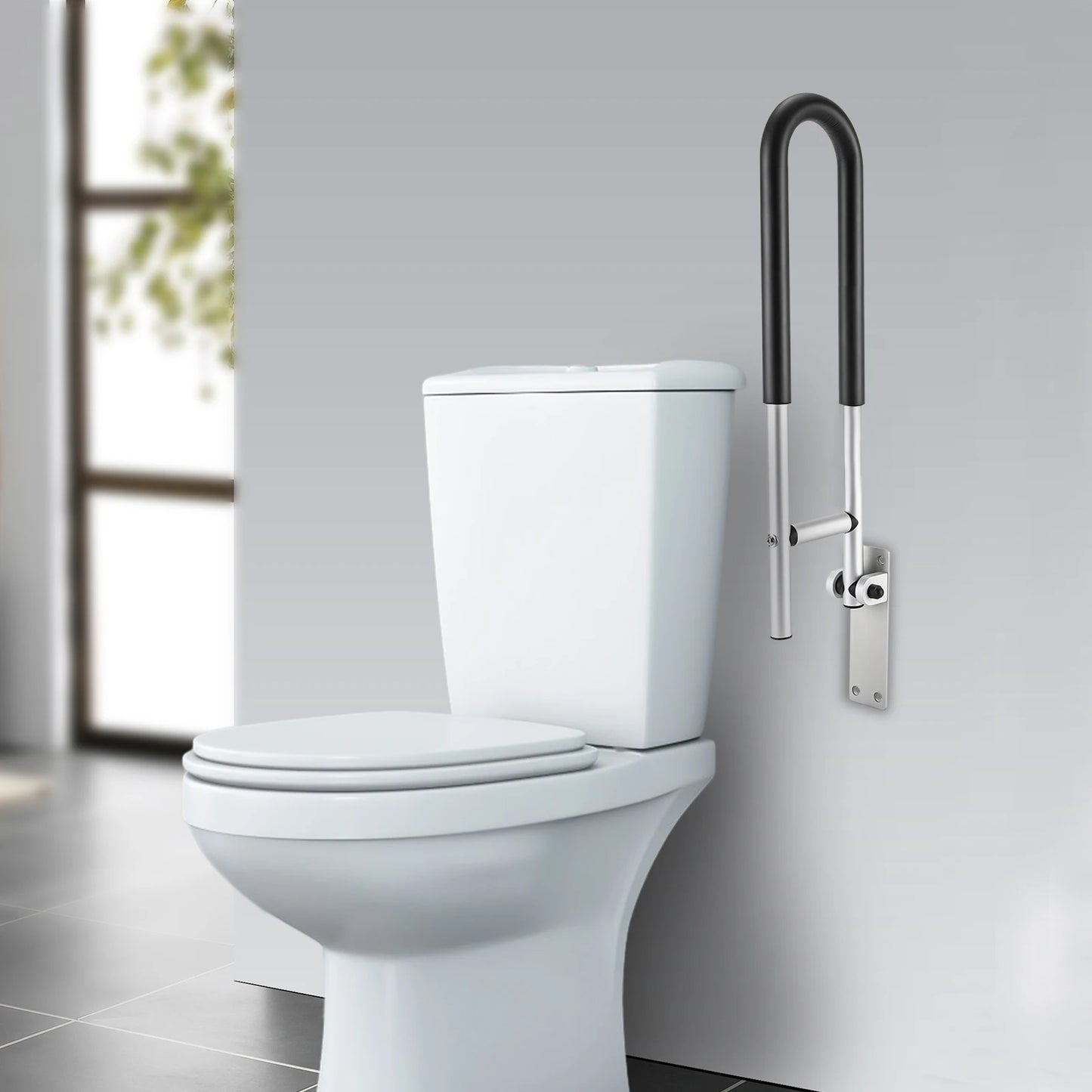 Bymaocar Foldable Non Slip Grab Bar Toilet Handrail For Safety