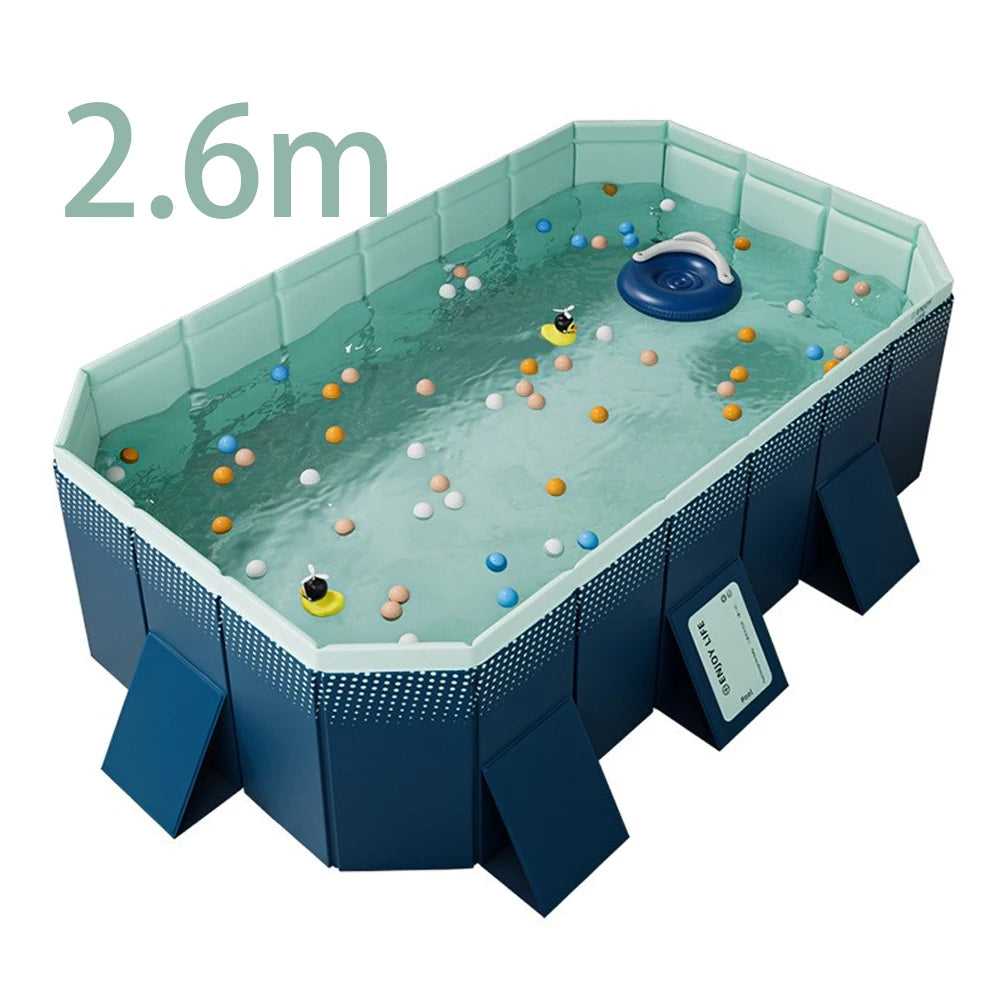 Foldable Outdoor Pool For Garden NonInflatable Family Pool