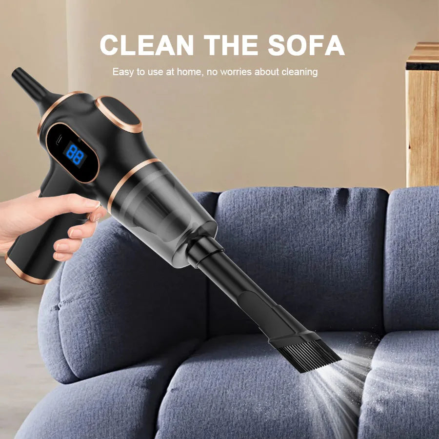 ABS Wireless Car Vacuum Cleaner Cordless Mini Cleaning Machine HEPA