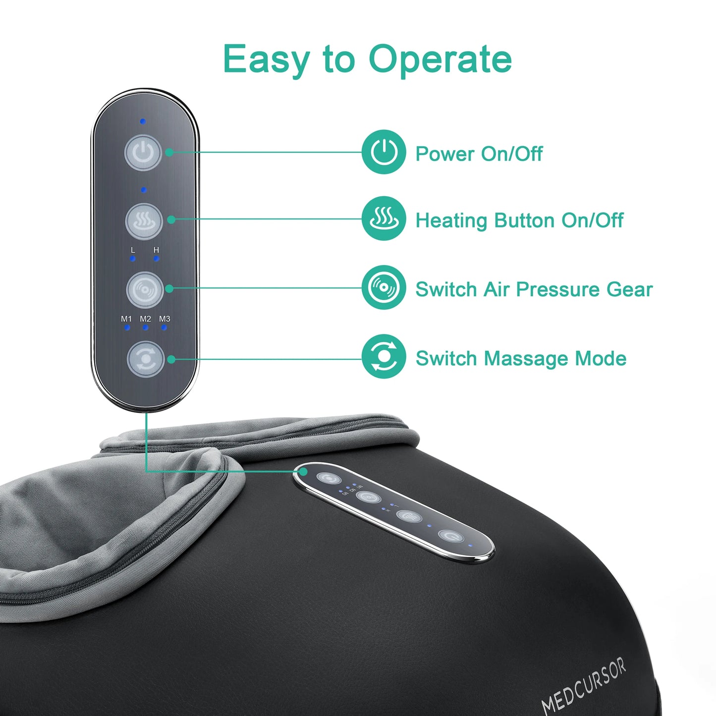 Medcursor Shiatsu Foot Massager With Heat Therapy