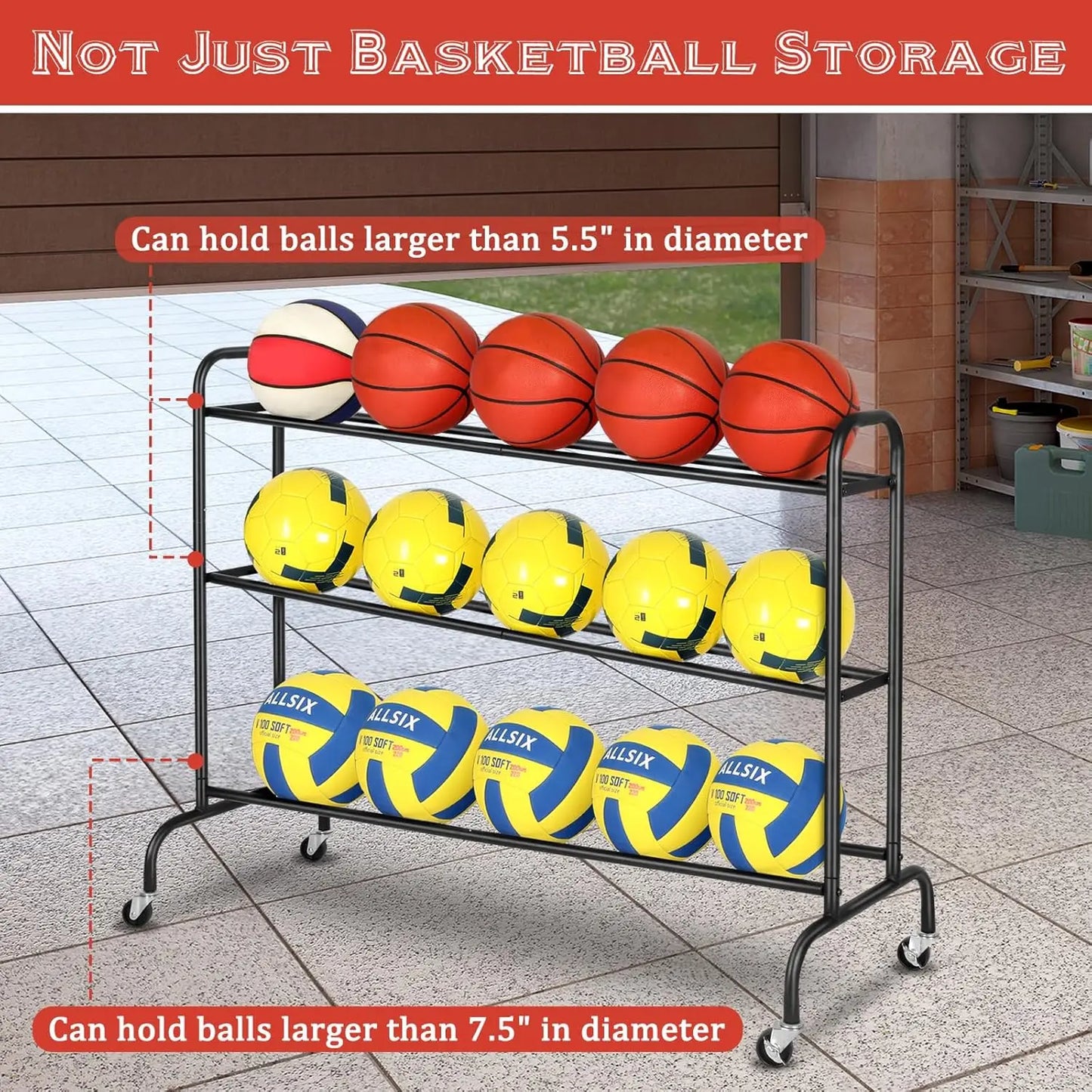 Adjustable Basketball Training Stand with Wheels
