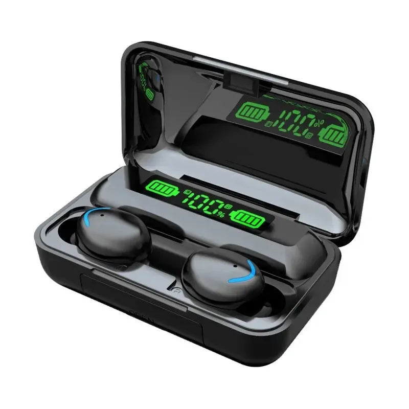Damore F9 LED Display Earphones Bluetooth 5.0 Noise Cancellation