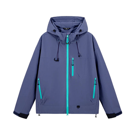 Unisex Waterproof Hiking Windbreaker Hooded Jacket For Outdoors
