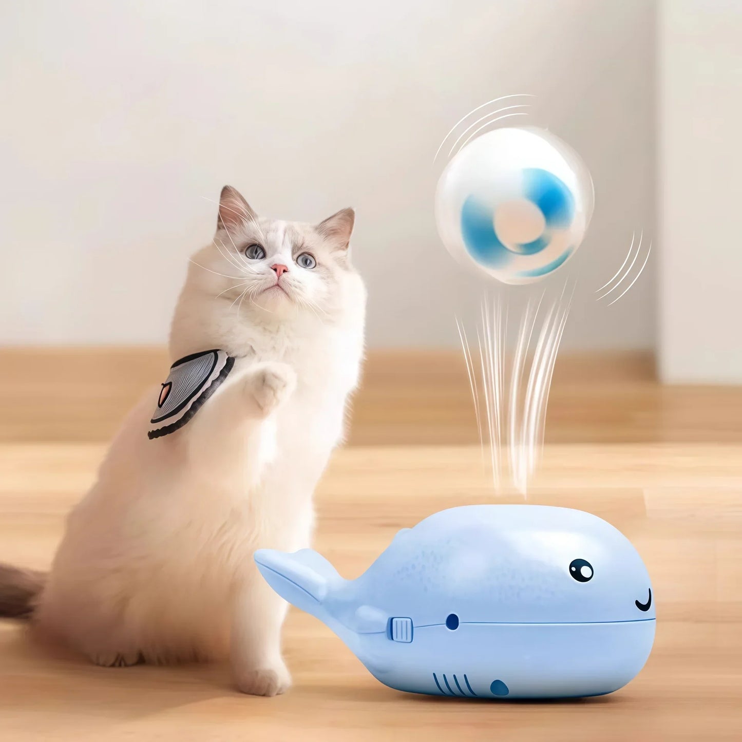 Interactive Cat Toy Jet Floating Ball Teaser Toy For Cats